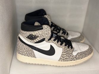 Air Jordan 1 High White Cement Sneakers