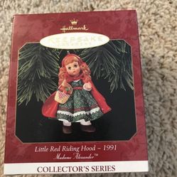 Hallmark Red Riding Hood Madame Alexander Doll 1991 Ornament 