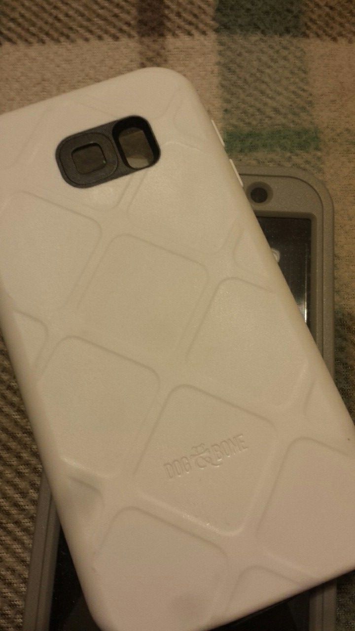 Dog&bone waterproof galaxy s6 case white