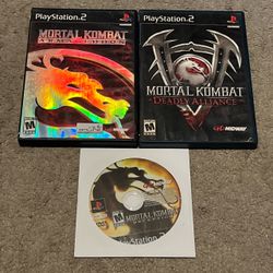 Lot of 3 Mortal Kombat Games for PS2 – Deadly Alliance, Deception & Armageddon