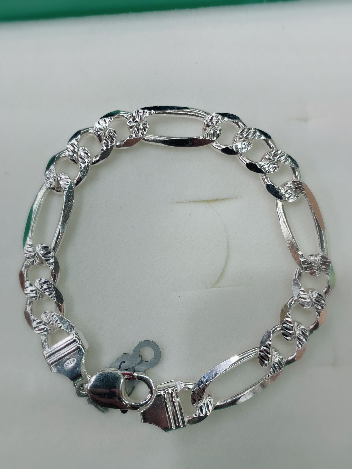 925 sterling silver bracelet 9” long