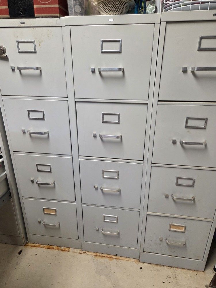 HON 4 drawer vertical filing cabinets