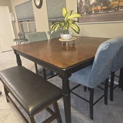 Counter Height Kitchen Table And Chairs With Bench