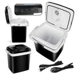 CarIceless Thermoelectric Cooler and Warmer Travel Fridge for BBQ Camping 12V Low Noise, Black