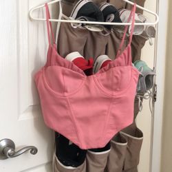 Pink Bustier Top