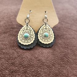 Turquoise Teardrop Earrings 
