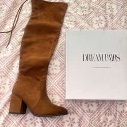 Tan Knee High Boots