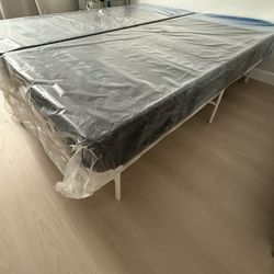 Mattress ,box & Metal Frame 