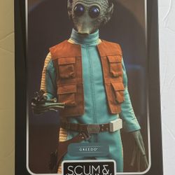 HOT TOYS Greedo Sideshow Sixth Scale Figure NEW IN BOX!!! Star Wars