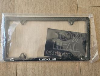 Carbon Fiber Lexus License Plate Frame