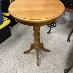 Wood Round end Table 