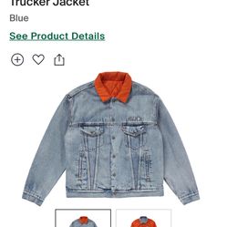 Supreme Levi's Quilted Reversible Trucker Jacket