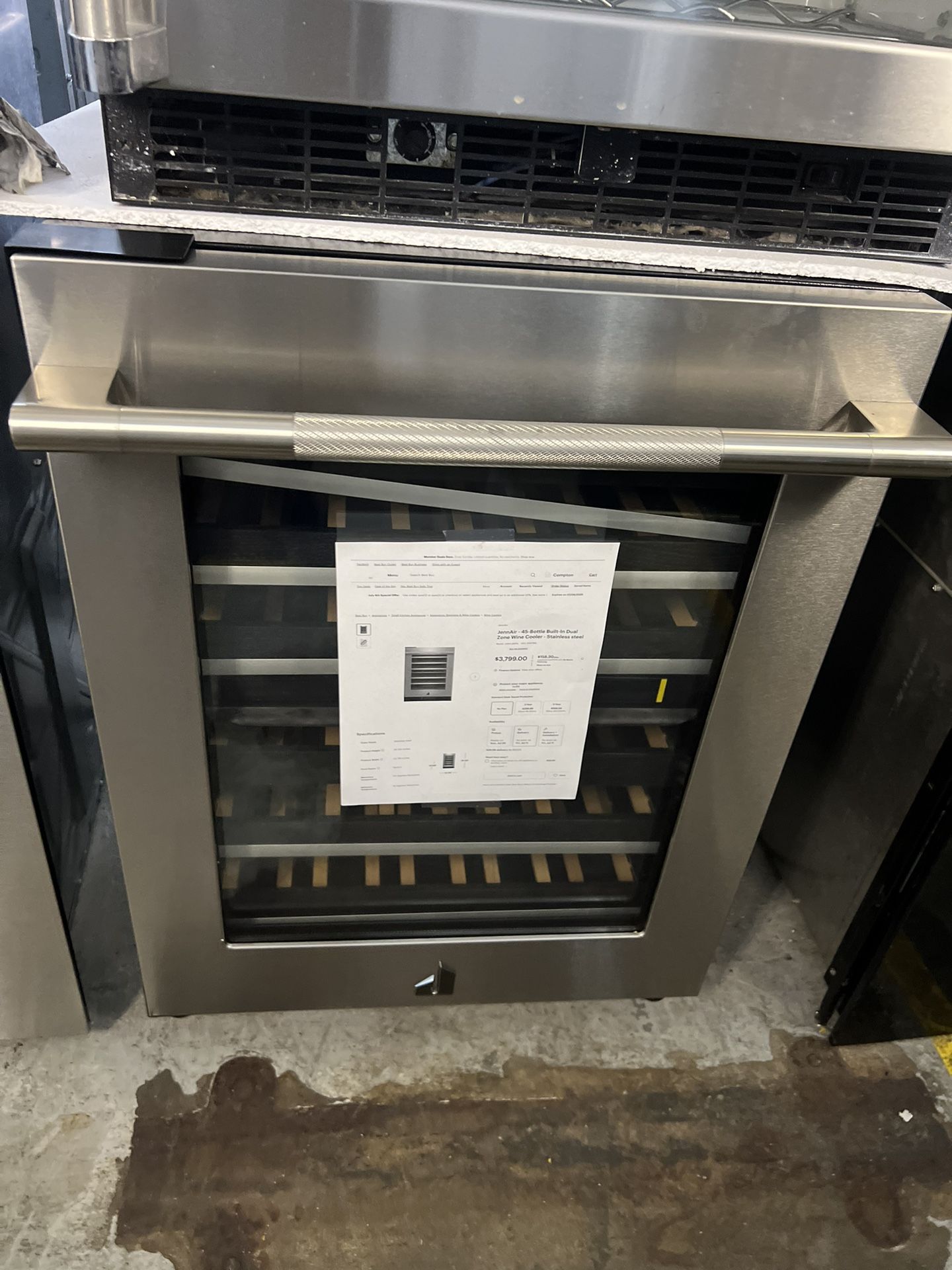 Jenn Air 24” Wine Cooler