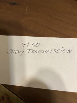 4l60 Chevy Transmission