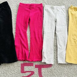 Toddler Girls Flare Leggings Lot 5T