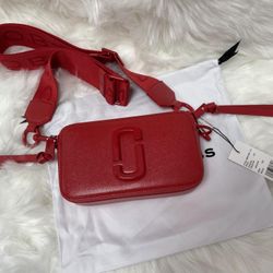 Marc Jacobs Snapshot Crossbody Bag Sandcastle Geranium