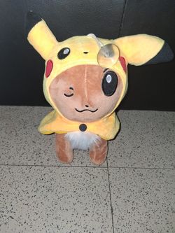 Evee Dressed as Pikatchu Hang Up Plush