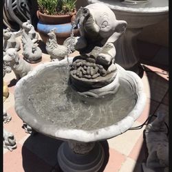 New Water Fountain Made Out Of Cement Perfect Gift For Any Occasion 