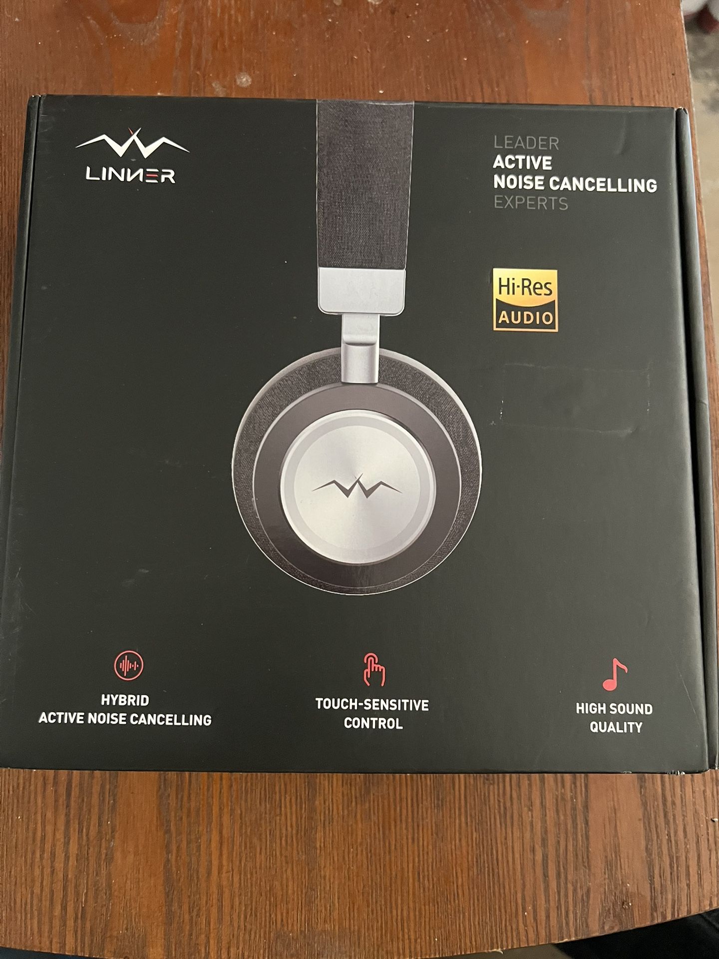 Linner NC80 Bluetooth Active Noise Canceling On-Ear Headphones