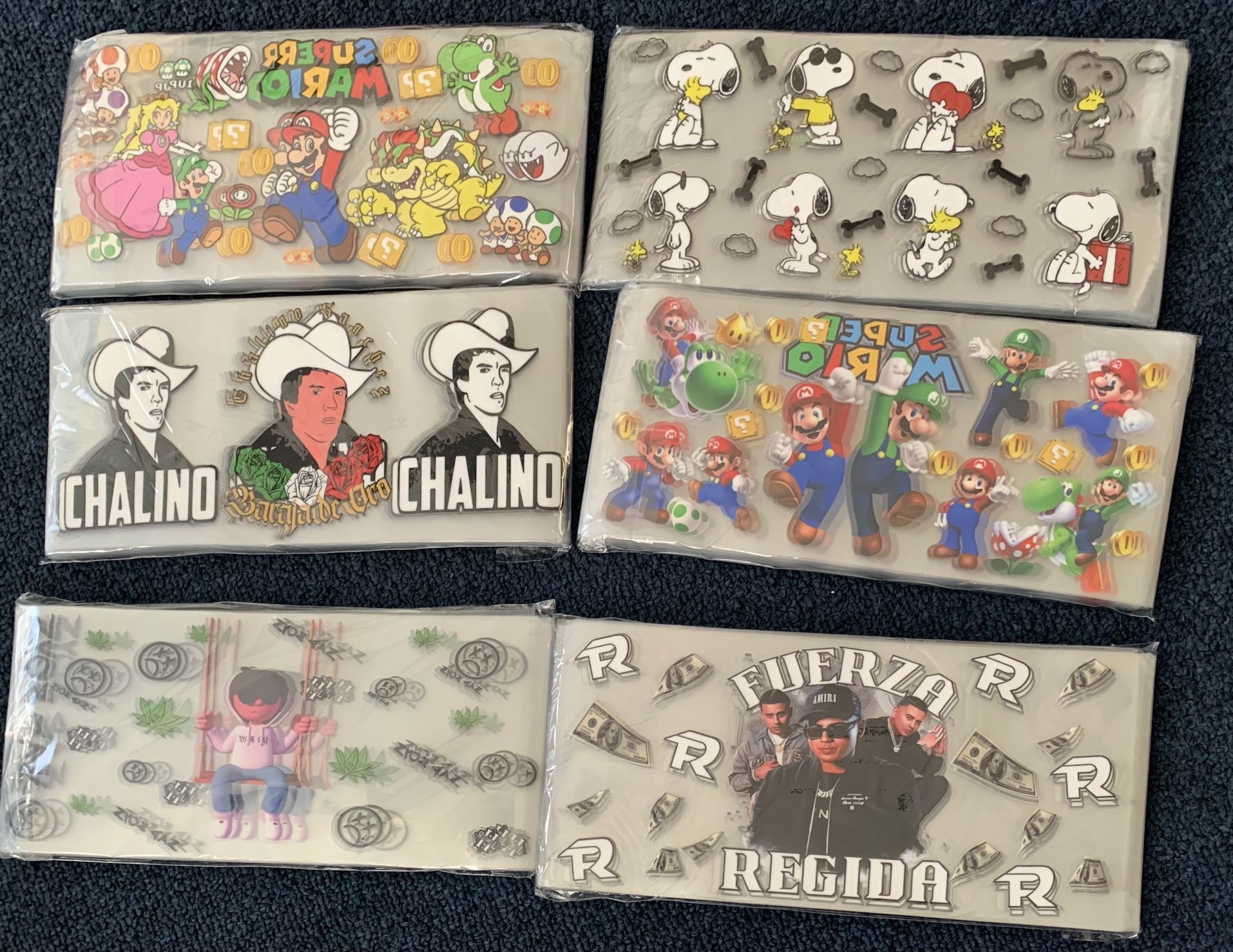 Chalino Fuerza Regida Uvdtf Wraps Stickers Double Sided