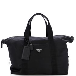 Prada Black Nylon Weekender Bag (Large)