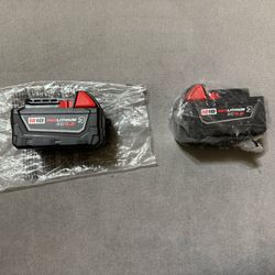 M18 18-Volt 5.0 Ah Lithium-Ion XC Extended Capacity Resistant Battery Pack (2 For $130) (1 For $70) 