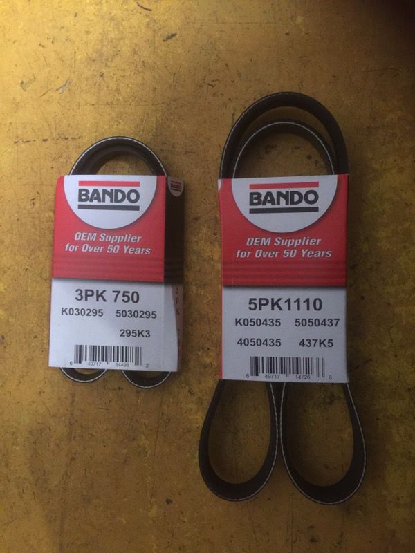 97-01 Camry accessory belts