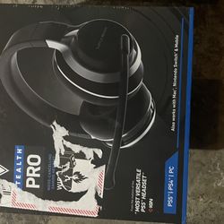Turtle Beach Stealth Pro Wireless Gaming Headset for PlayStation: Built-In Microphone, Noise Canceling, Adjustable Headband