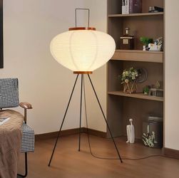 Japanese style tripod floor lamp