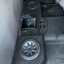 Kicker 10” Subs, Box , Amp And Door Speakers
