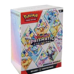 Pokémon TCG Scarlet & Violet Prismatic Evolutions Booster Bundle Box 6 Packs