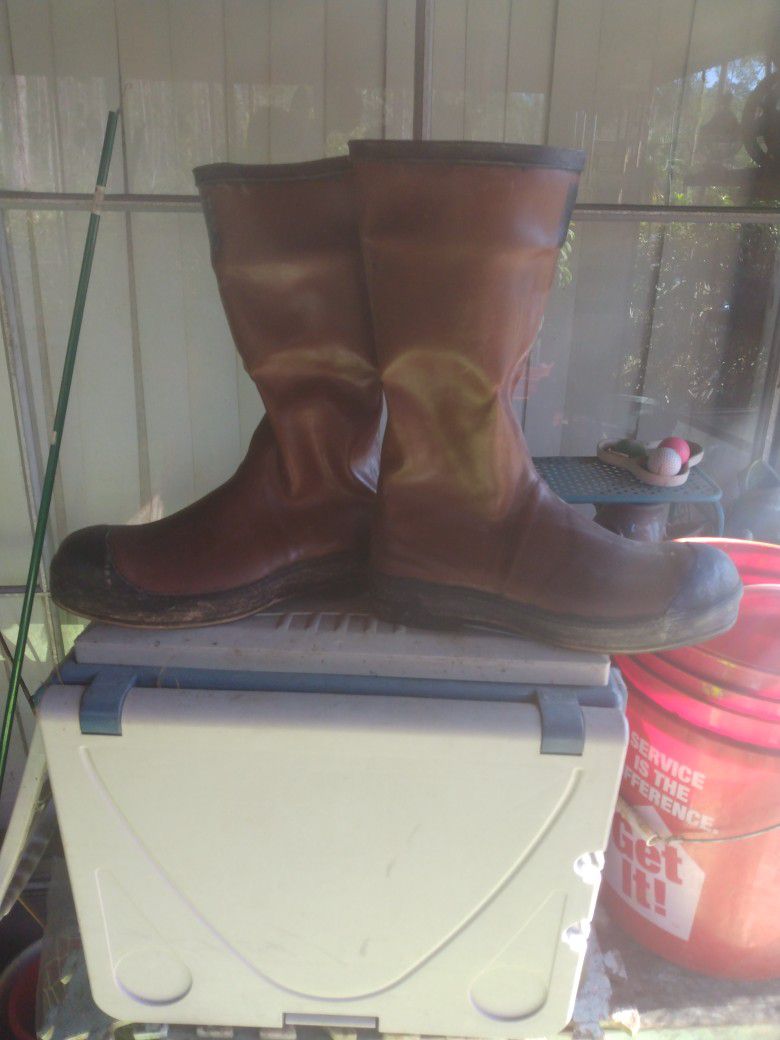 Rubber Work Boots Size 11