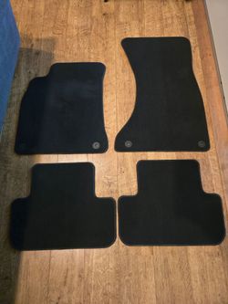 Audi OEM Black Carpeted Floor Mats for Sedan, Coupe or Avant. A4, A5, S4, S5