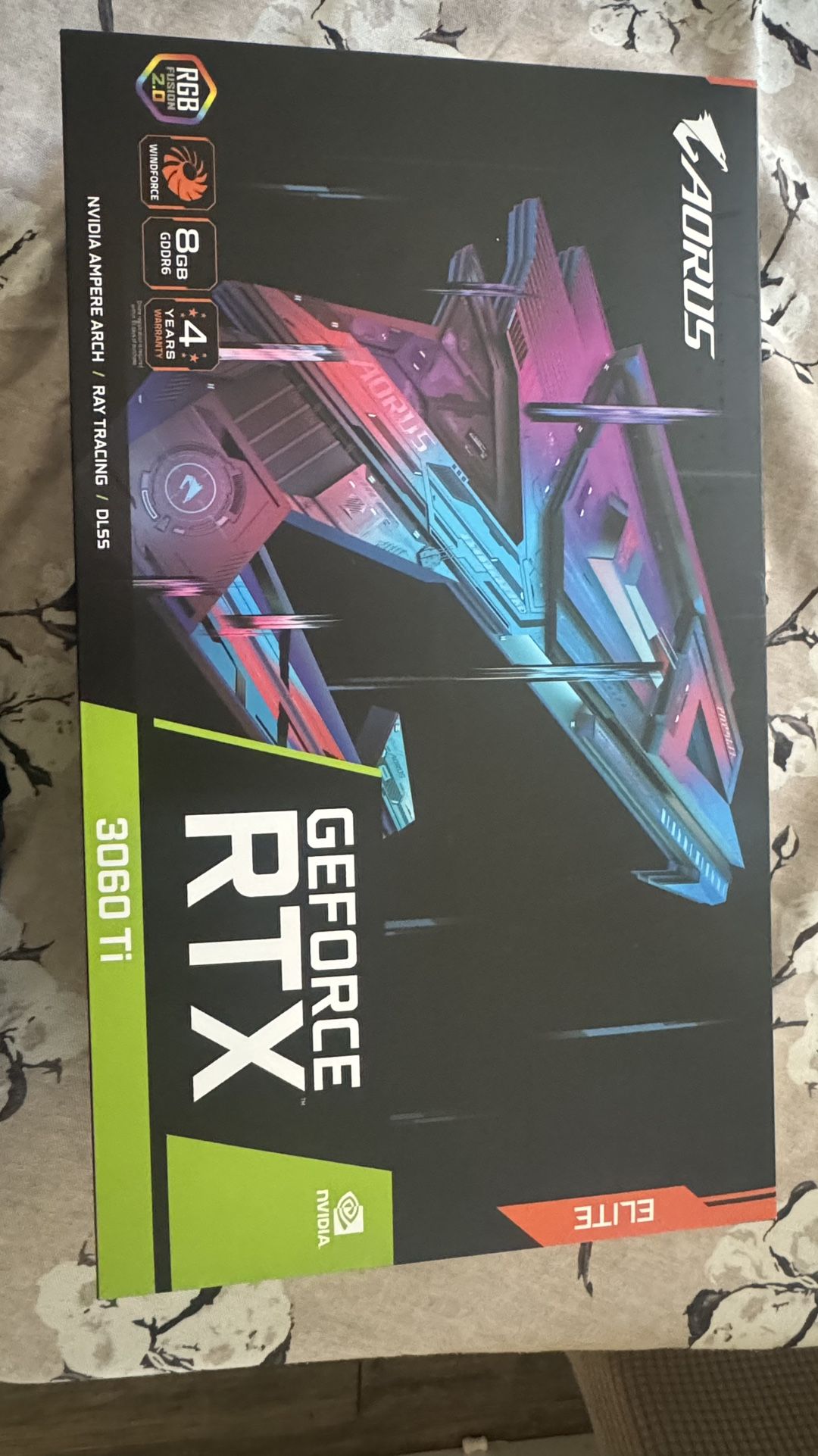 Graphics Card: AORUS RTX 3060 Ti Elite 8GB – Great Condition