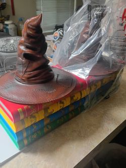 Harry Potter Sorting Hat and books popcorn bucket and more!!!!