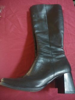 leather upper boots size 6 1/2