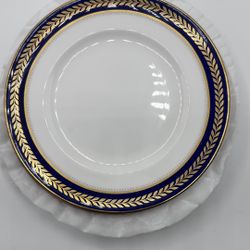 Coalport Blue Wheat Bread & Butter Plate 6.25” Bone China England
