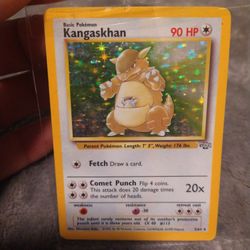 Pokemon Card Kangaskhan 1999 Base Set Holo