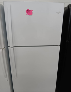 Whirlpool Top Freezer Fridge – White, Clean and Ready