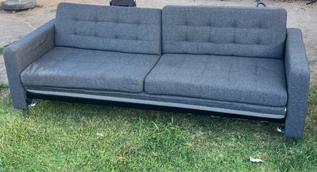 Gray sofa bed