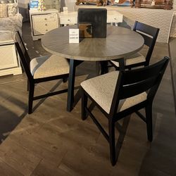 Black Dining Table And 4 Chairs