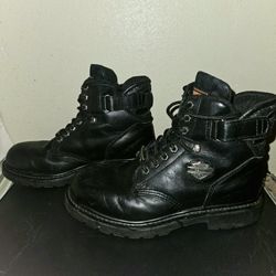 Harley Davidson Black Boots 9 M
