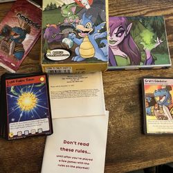 Neopets 2003 Trading Card Game Two Player Starter Set/Play Mat/Bonus Pack