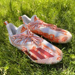 Adidas Adizero 11.0 Comics Football Cleats White orange red  Men s FZ1164 Sz 10