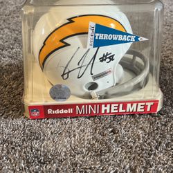 Shawne Merriman Autographed San Diego Chargers  Mini Helmet