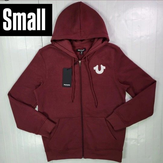 True Religion Red Zip Hoodie