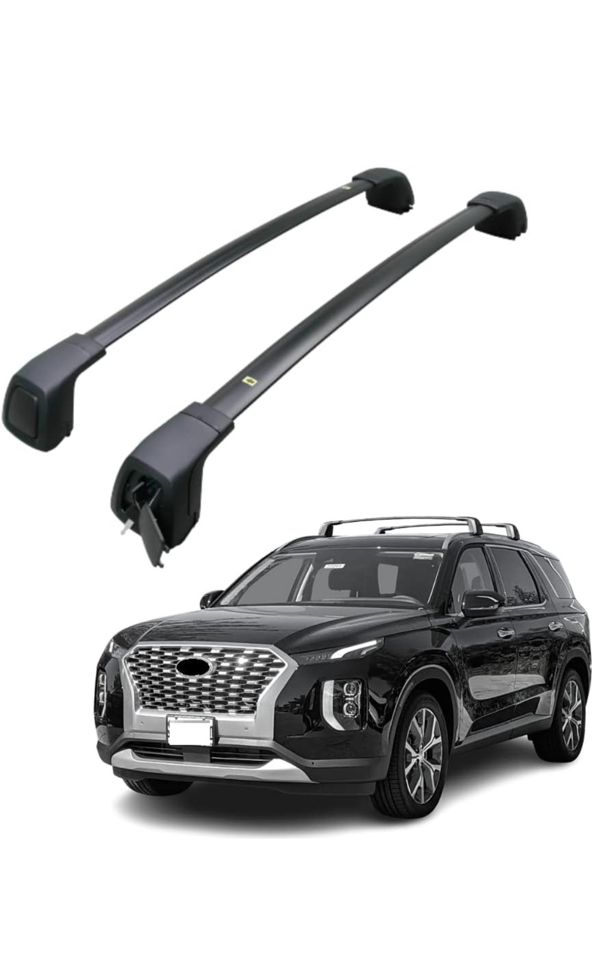 Roof Rack Cross Bars fit for Hyundai Palisade 2019 2020 2021 2022 2023 2024 SE,SEL,Limited,Calligraphy Bag Luggage Kayak Canoe Bike Snowboard Skiboard