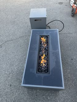 Faux Concrete Fire Table