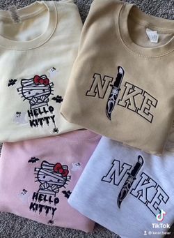 Halloween Embroidered Crewnecks 