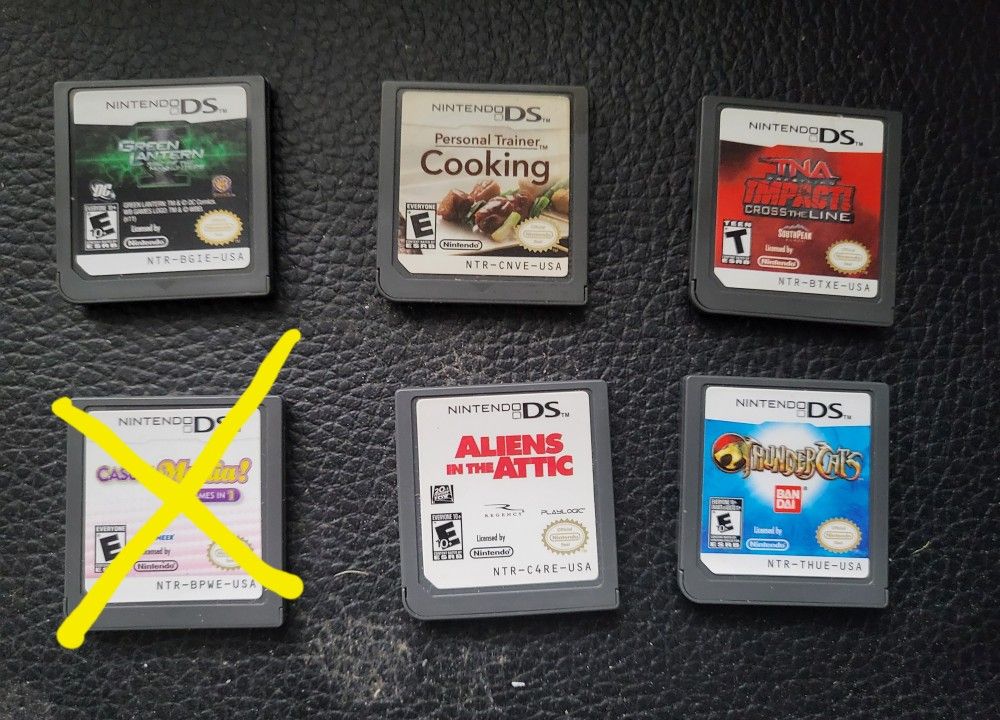 (5) Nintendo DS Games - See Pictures
